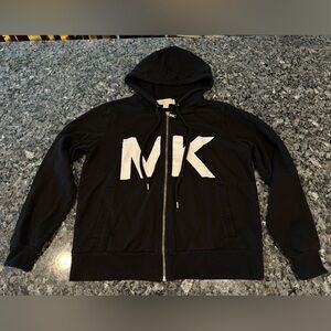 Michael Kors Black Zip-Up Hoodie